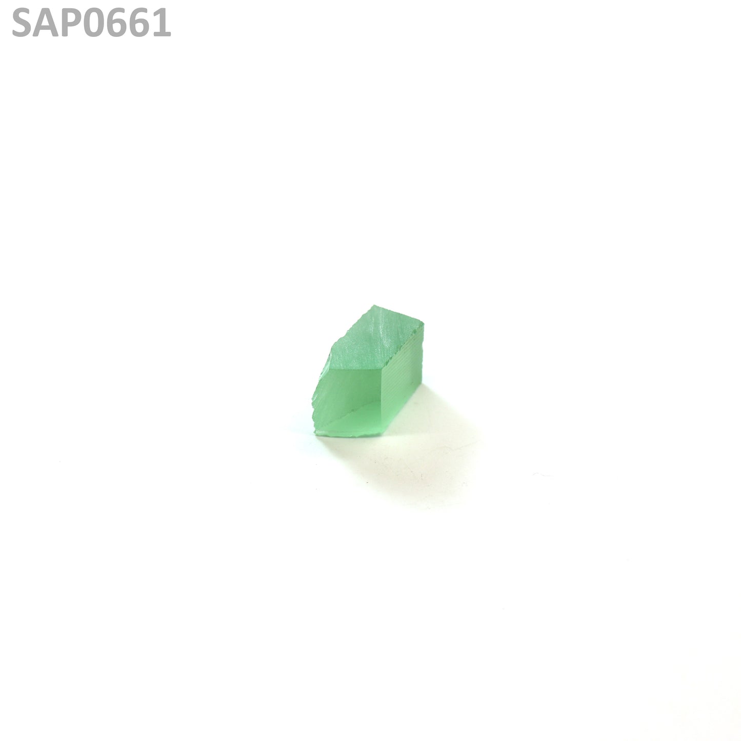 Mint Green Czochralski Pulled Sapphire - Grade A - Faceting Rough