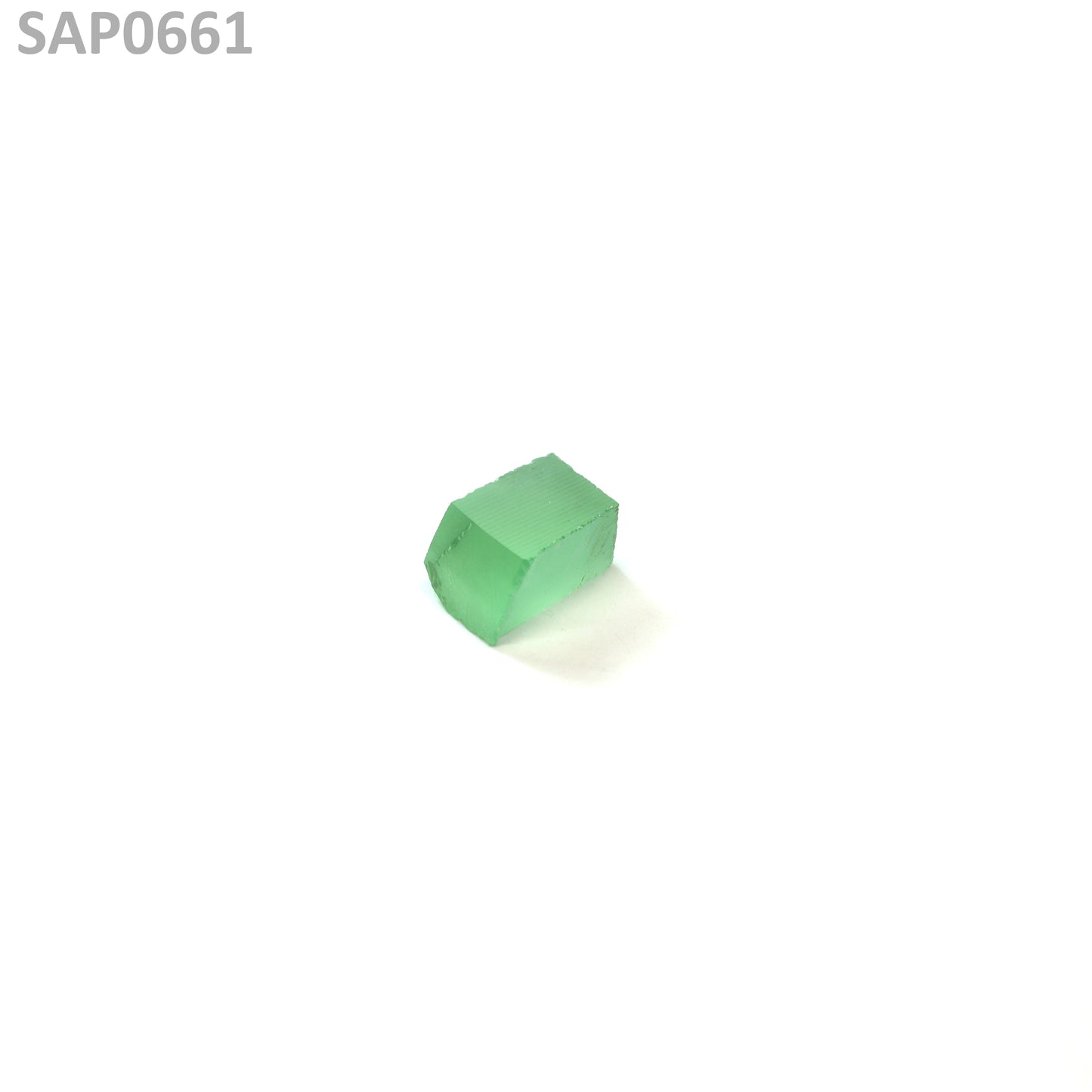 Mint Green Czochralski Pulled Sapphire - Grade A - Faceting Rough