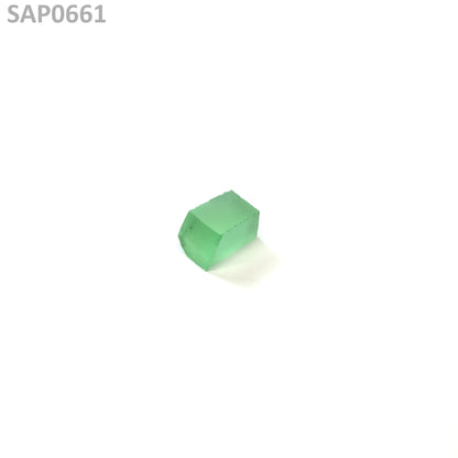 Mint Green Czochralski Pulled Sapphire - Grade A - Faceting Rough