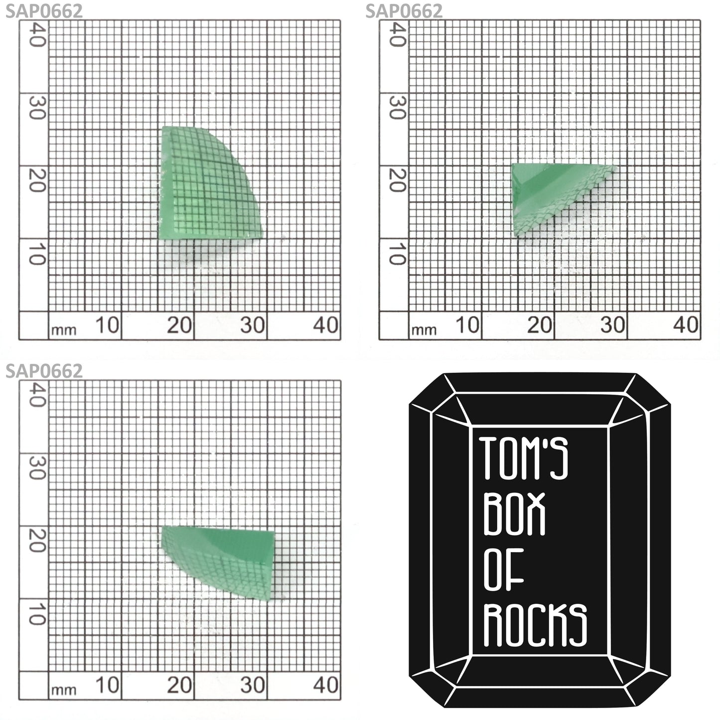 Mint Green Czochralski Pulled Sapphire - Grade A - Faceting Rough