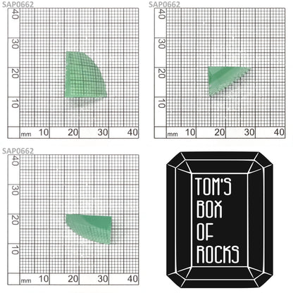Mint Green Czochralski Pulled Sapphire - Grade A - Faceting Rough