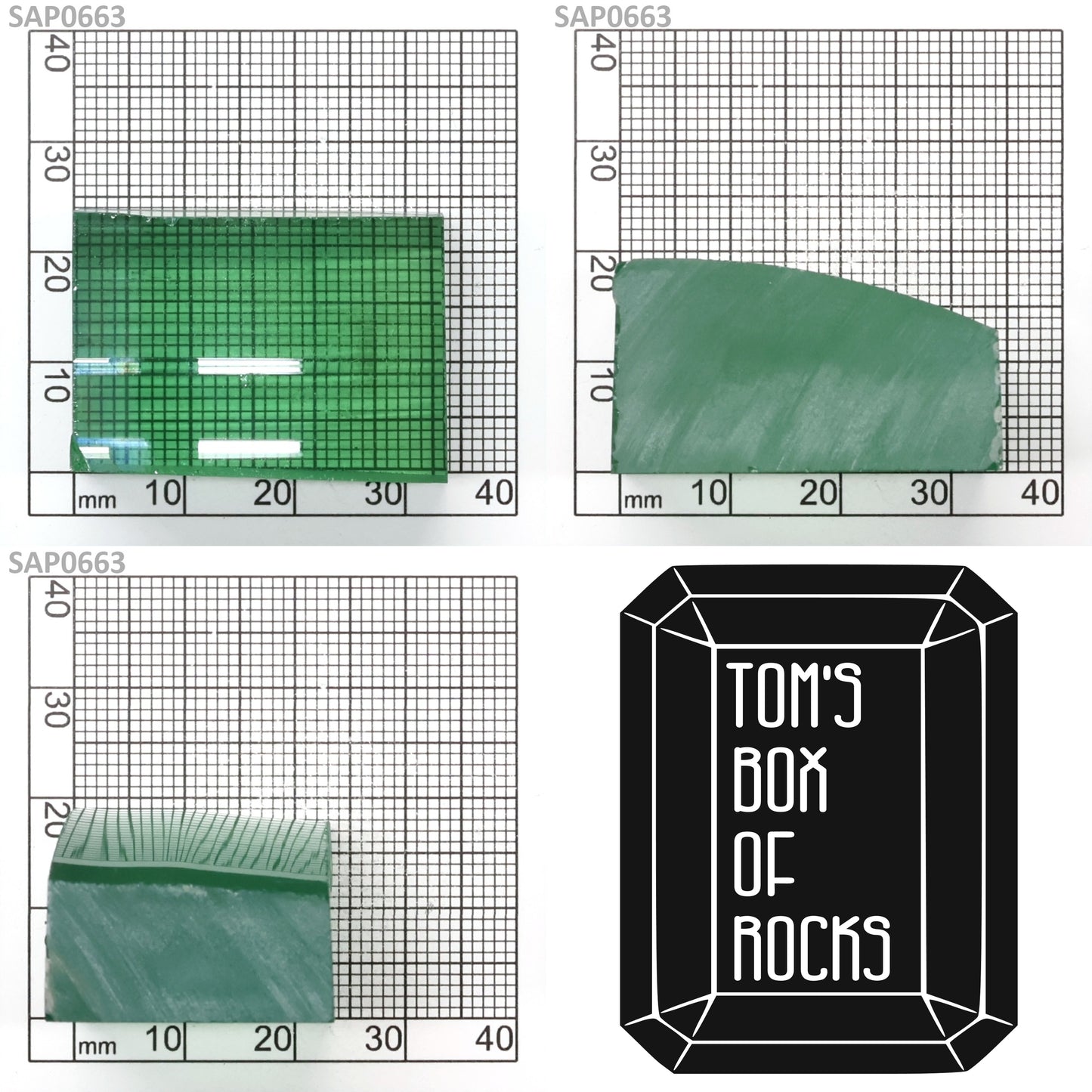 Mint Green Czochralski Pulled Sapphire - Grade A - Faceting Rough