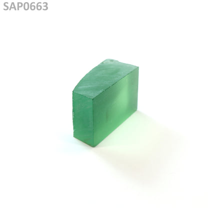 Mint Green Czochralski Pulled Sapphire - Grade A - Faceting Rough