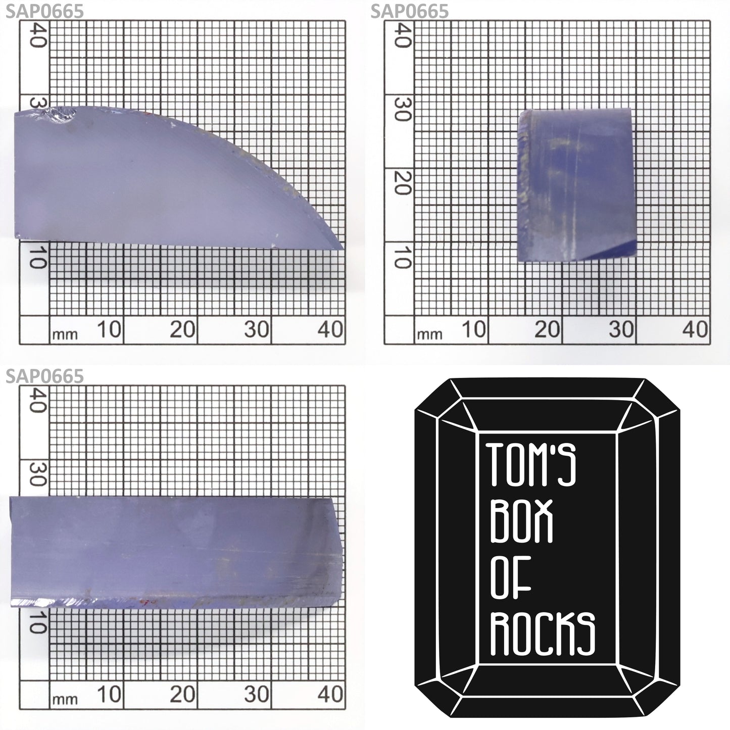 Extra Light Blue Czochralski Pulled Sapphire - Grade A - Faceting Rough