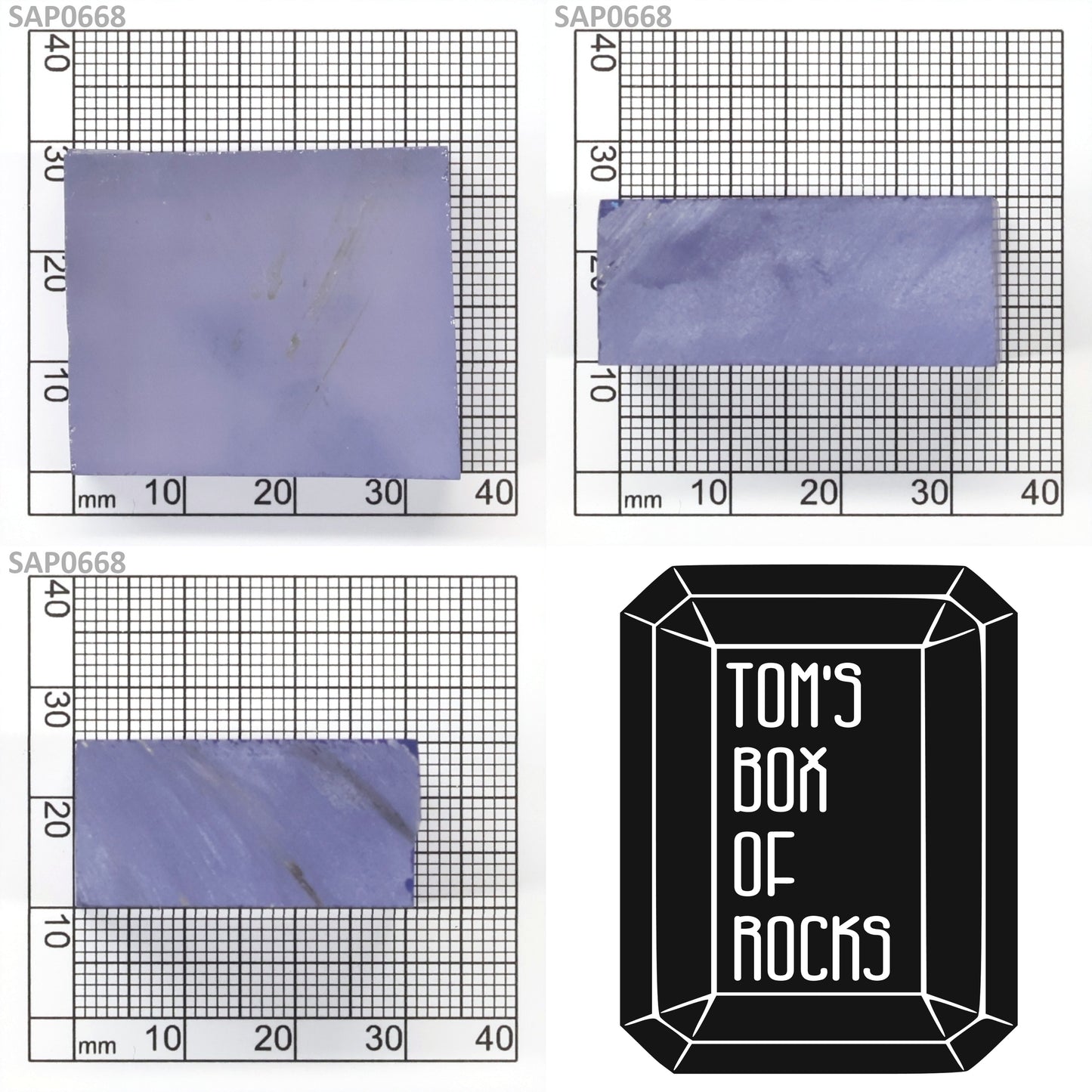 Extra Light Blue Czochralski Pulled Sapphire - Grade A - Faceting Rough