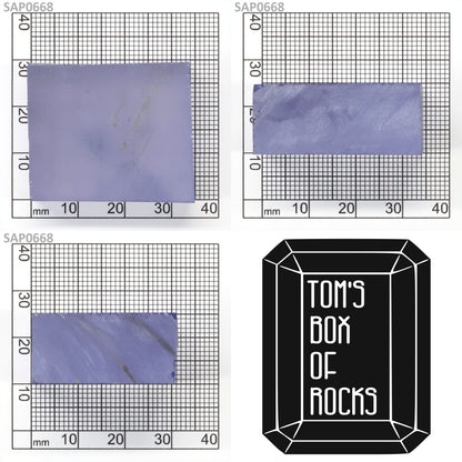 Extra Light Blue Czochralski Pulled Sapphire - Grade A - Faceting Rough