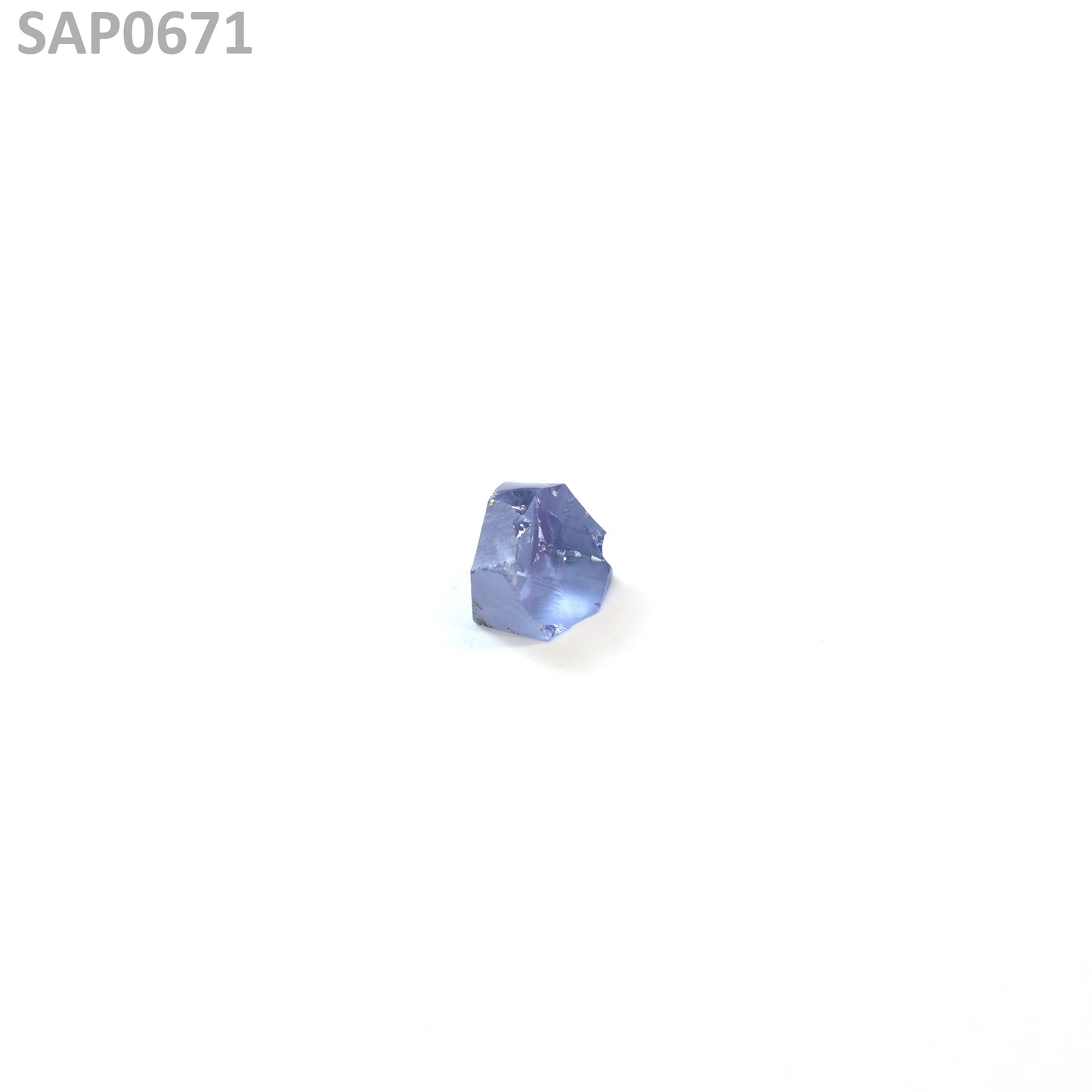 Light Blue Czochralski Pulled Sapphire - Grade A - Faceting Rough
