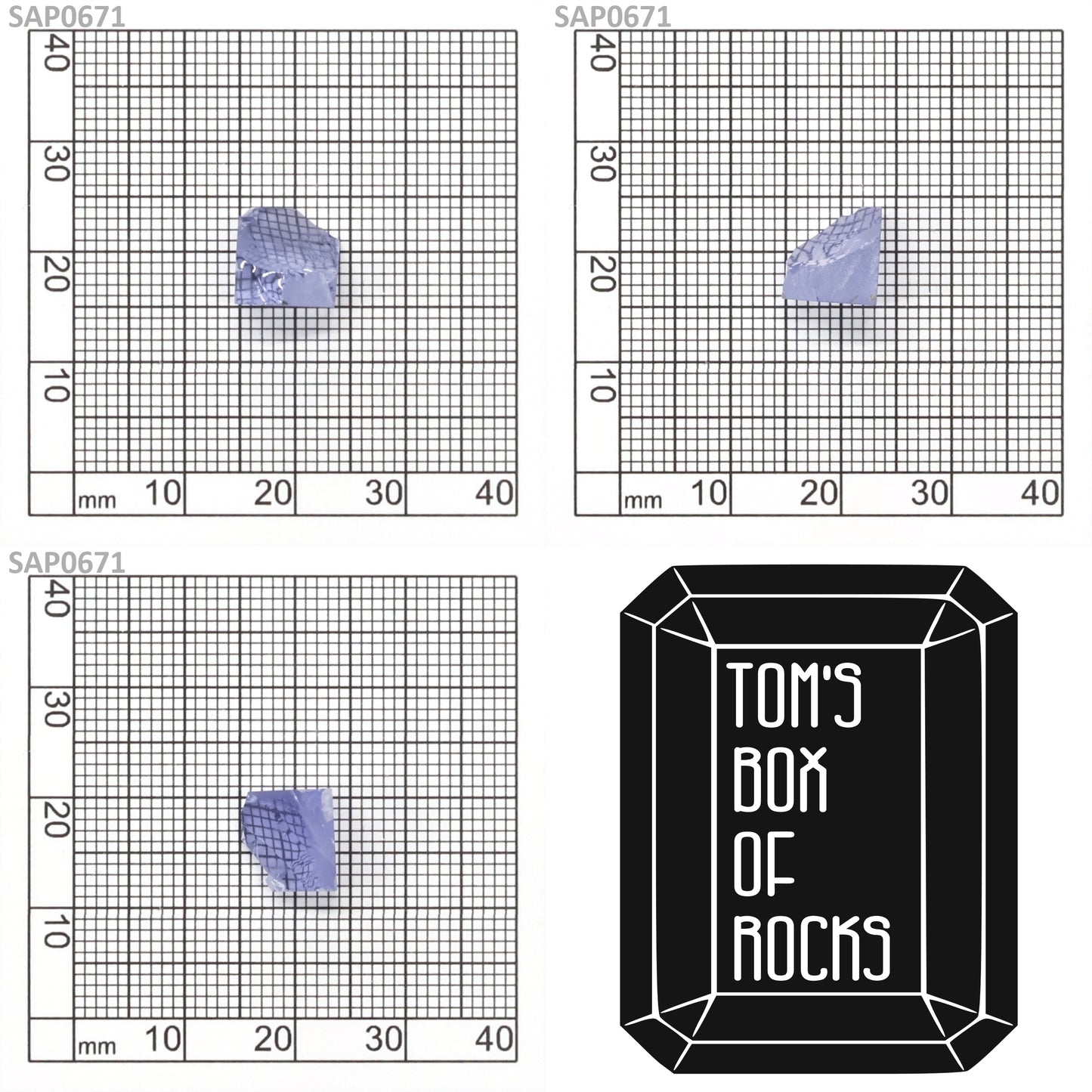 Light Blue Czochralski Pulled Sapphire - Grade A - Faceting Rough