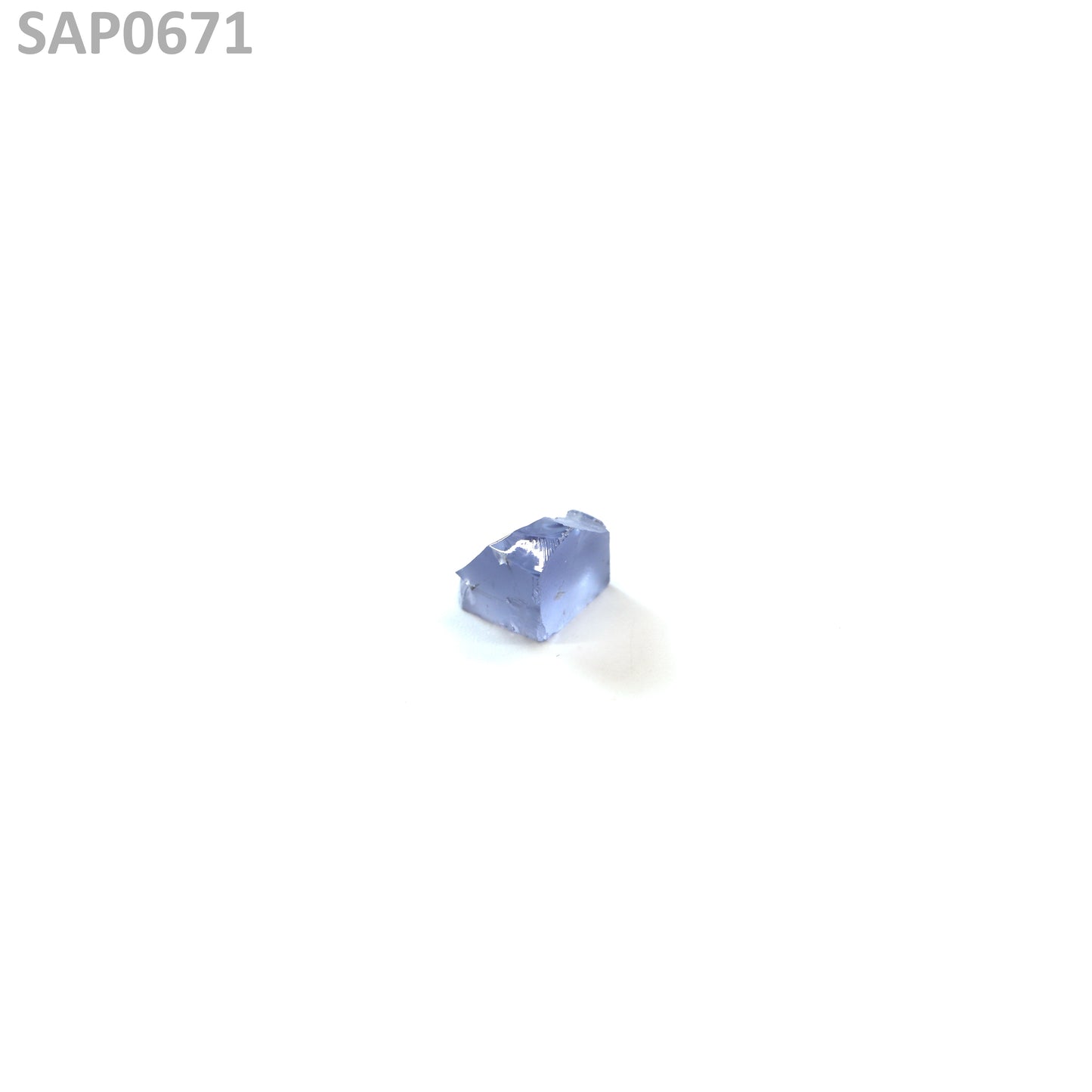 Light Blue Czochralski Pulled Sapphire - Grade A - Faceting Rough