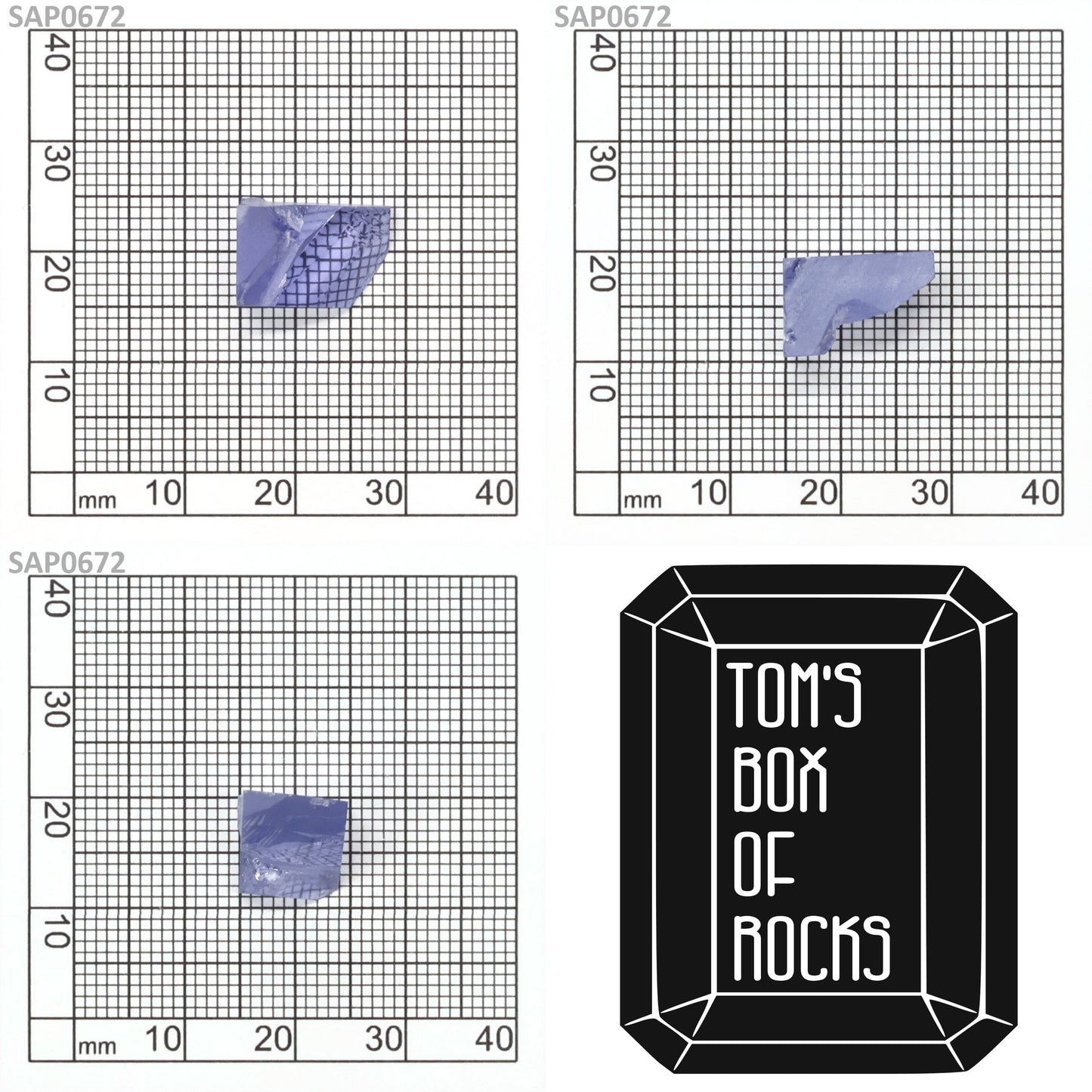 Light Blue Czochralski Pulled Sapphire - Grade A - Faceting Rough