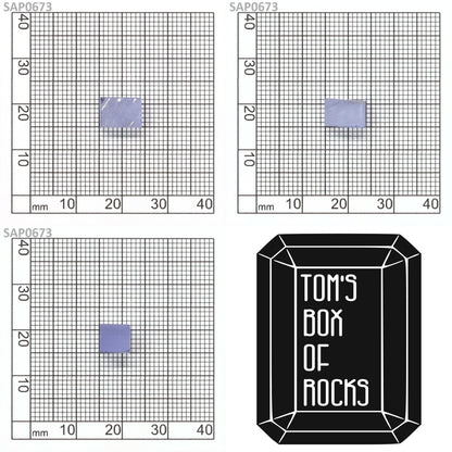 Light Blue Czochralski Pulled Sapphire - Grade A - Faceting Rough