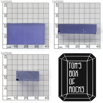 Light Blue Czochralski Pulled Sapphire - Grade A - Faceting Rough