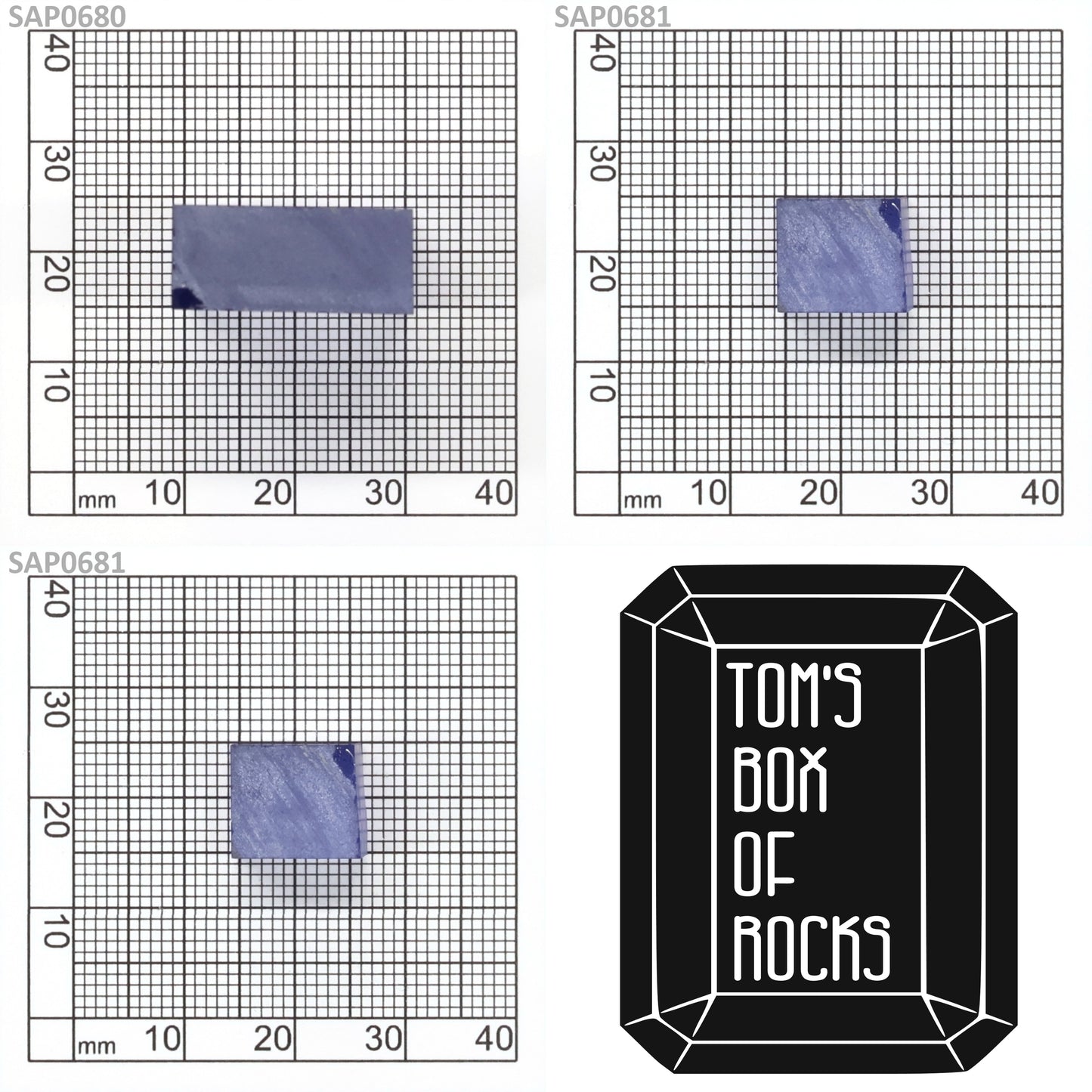 Light Blue Czochralski Pulled Sapphire - Grade A - Faceting Rough