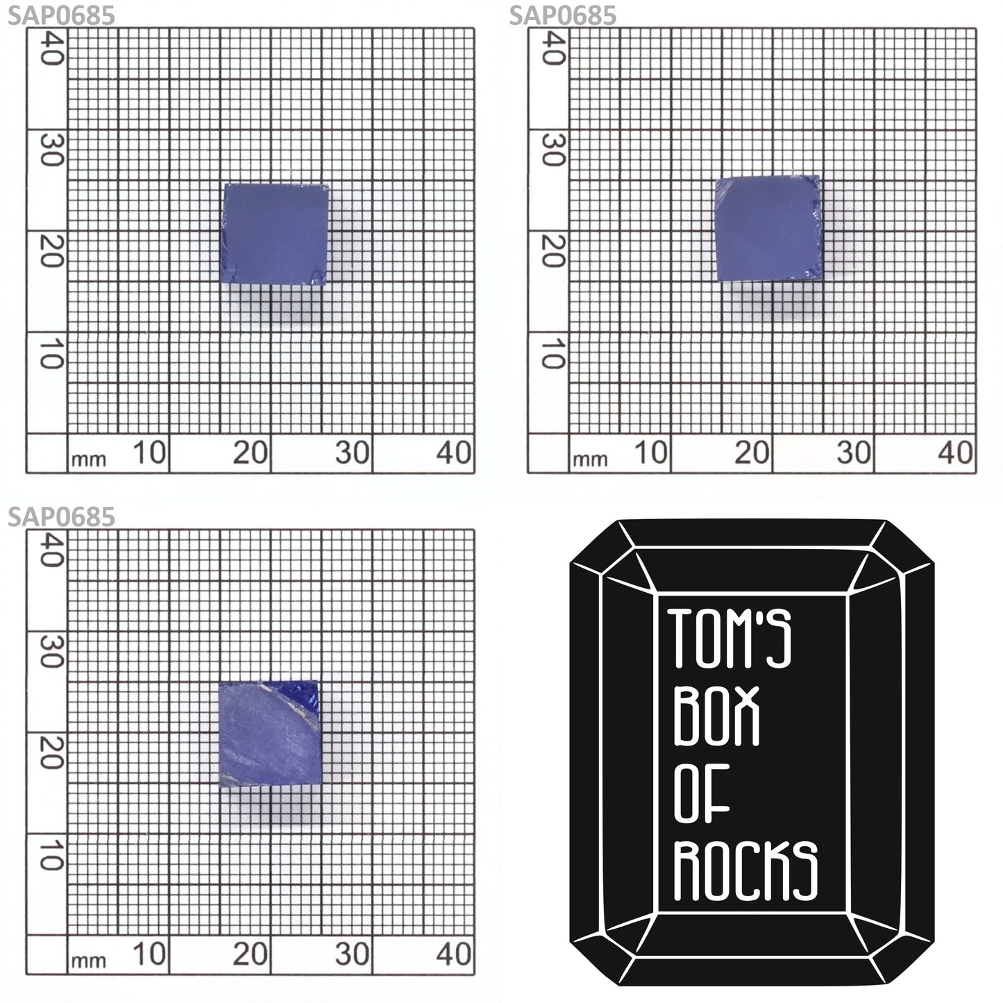 Light Blue Czochralski Pulled Sapphire - Grade A - Faceting Rough