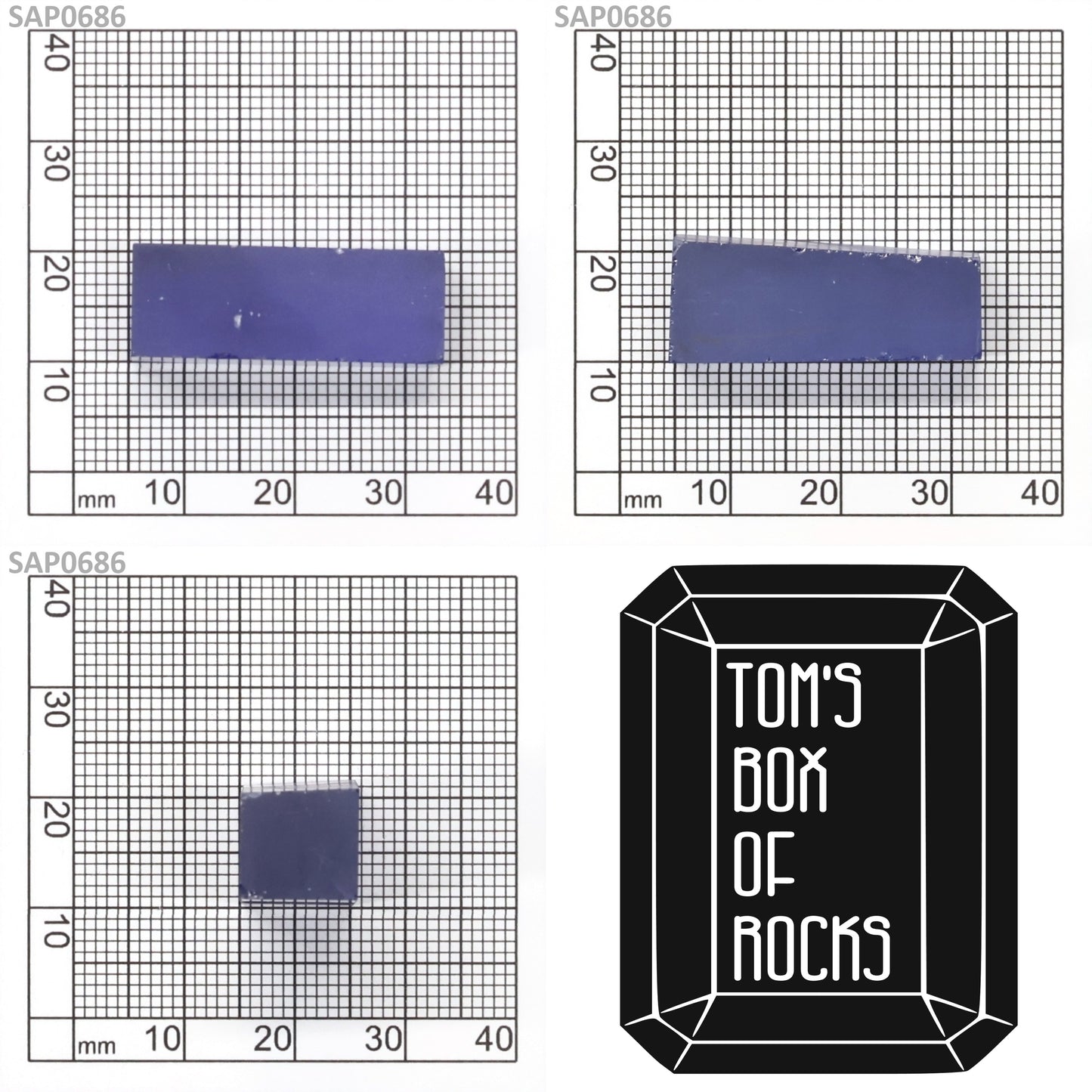 Light Blue Czochralski Pulled Sapphire - Grade A - Faceting Rough