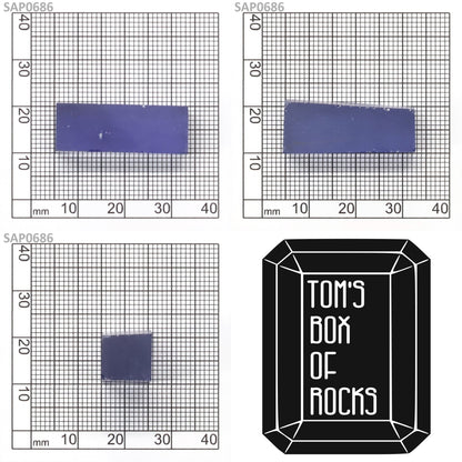 Light Blue Czochralski Pulled Sapphire - Grade A - Faceting Rough