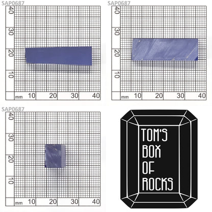 Light Blue Czochralski Pulled Sapphire - Grade A - Faceting Rough