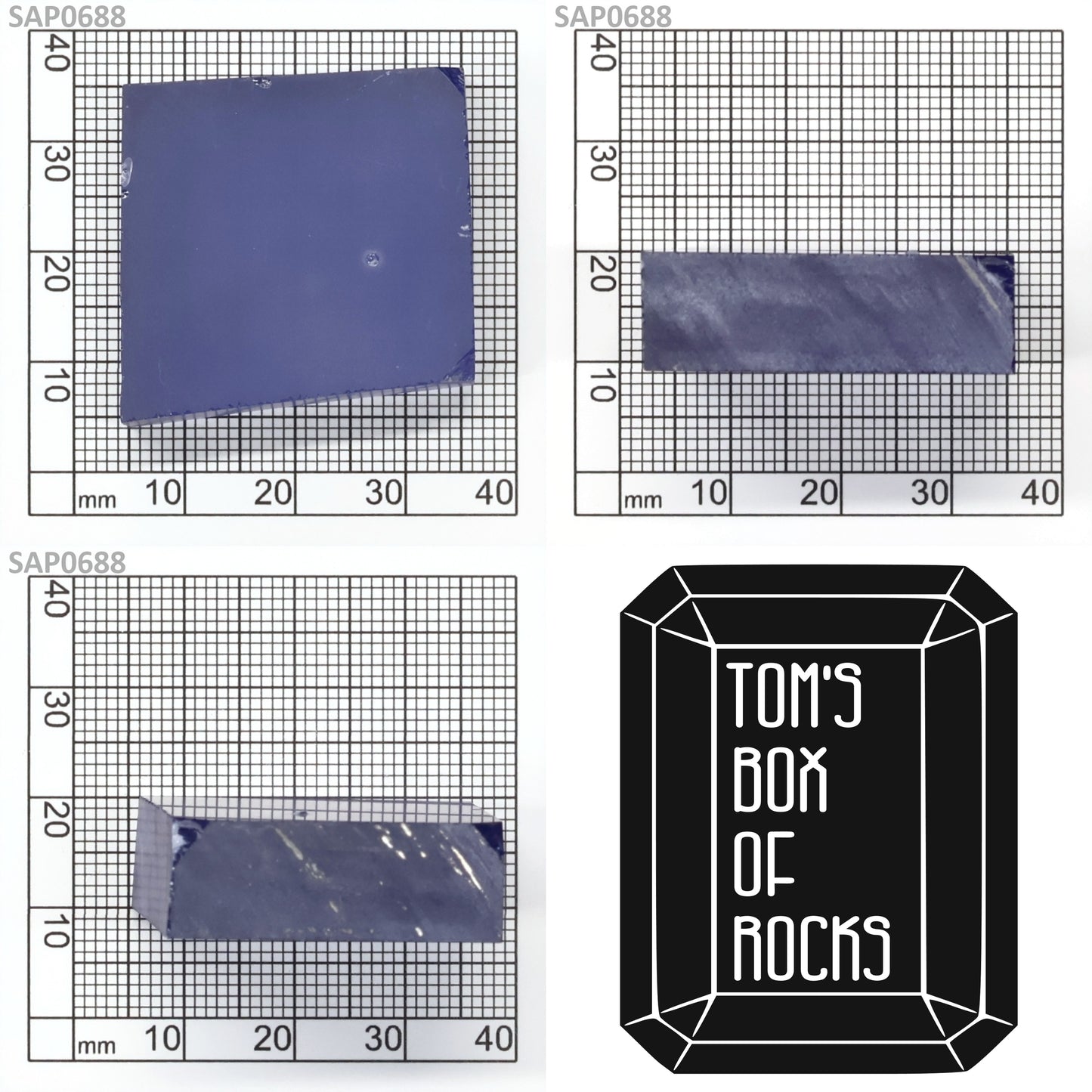 Light Blue Czochralski Pulled Sapphire - Grade A - Faceting Rough