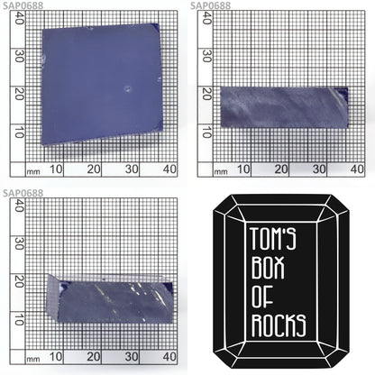 Light Blue Czochralski Pulled Sapphire - Grade A - Faceting Rough