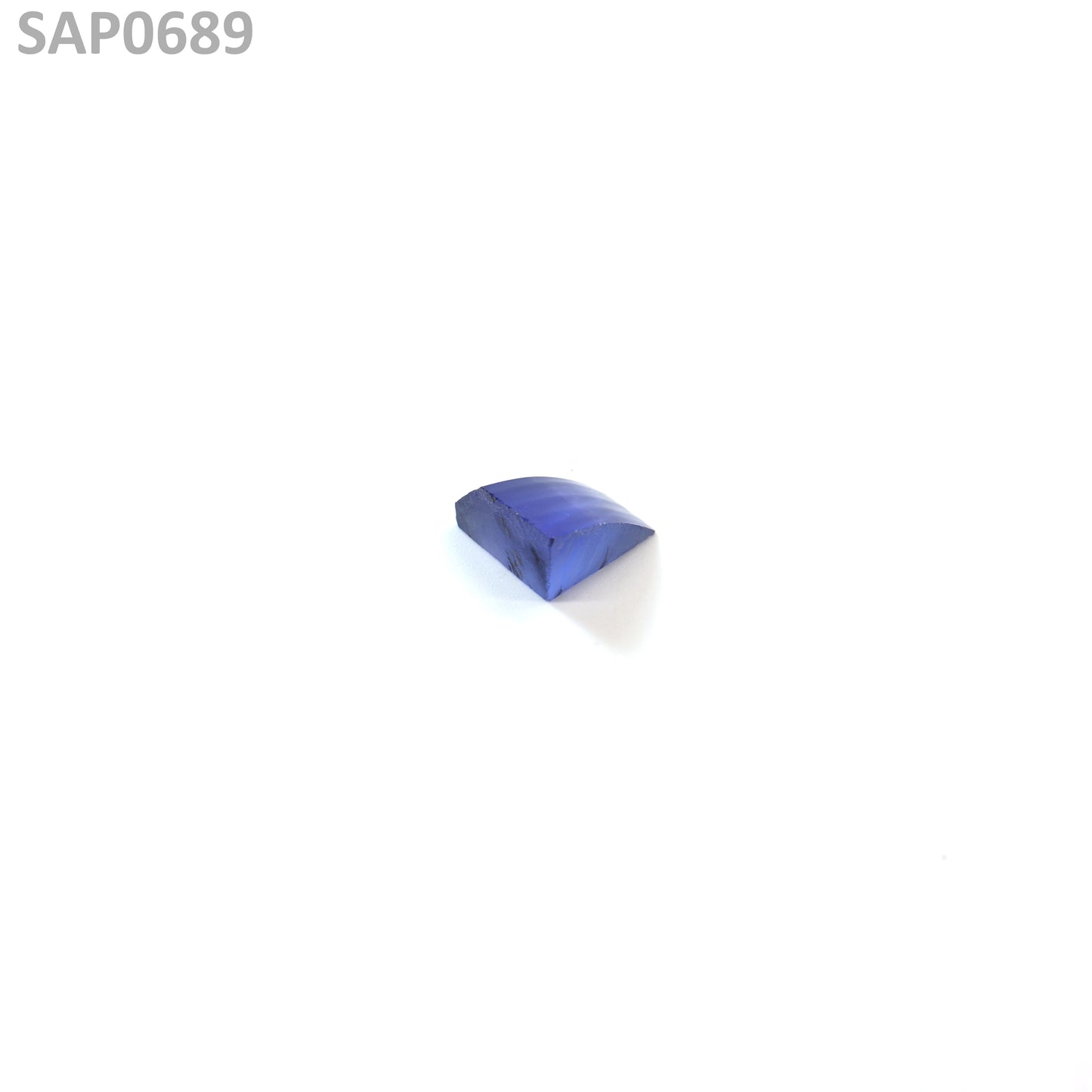 Medium Blue Czochralski Pulled Sapphire - Grade A - Faceting Rough