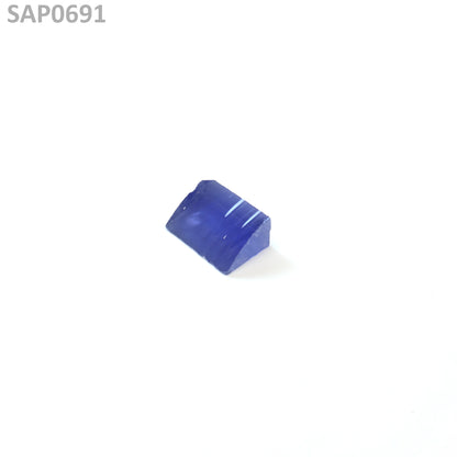 Medium Blue Czochralski Pulled Sapphire - Grade A - Faceting Rough