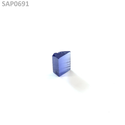 Medium Blue Czochralski Pulled Sapphire - Grade A - Faceting Rough