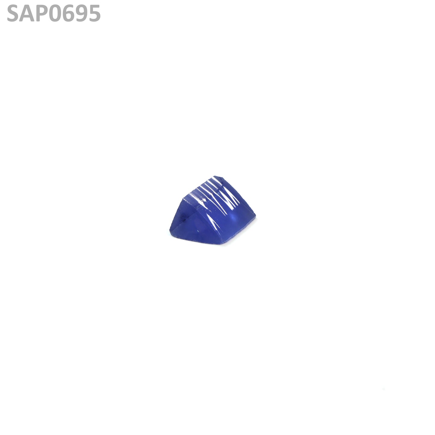 Medium Blue Czochralski Pulled Sapphire - Grade A - Faceting Rough