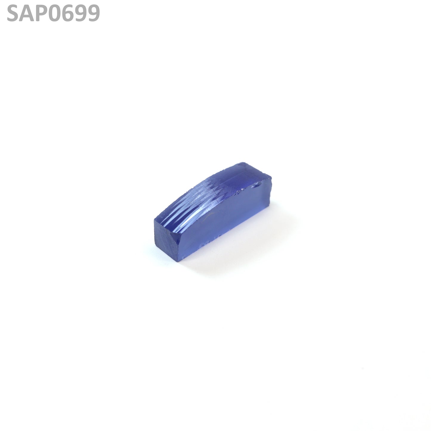 Medium Blue Czochralski Pulled Sapphire - Grade A - Faceting Rough