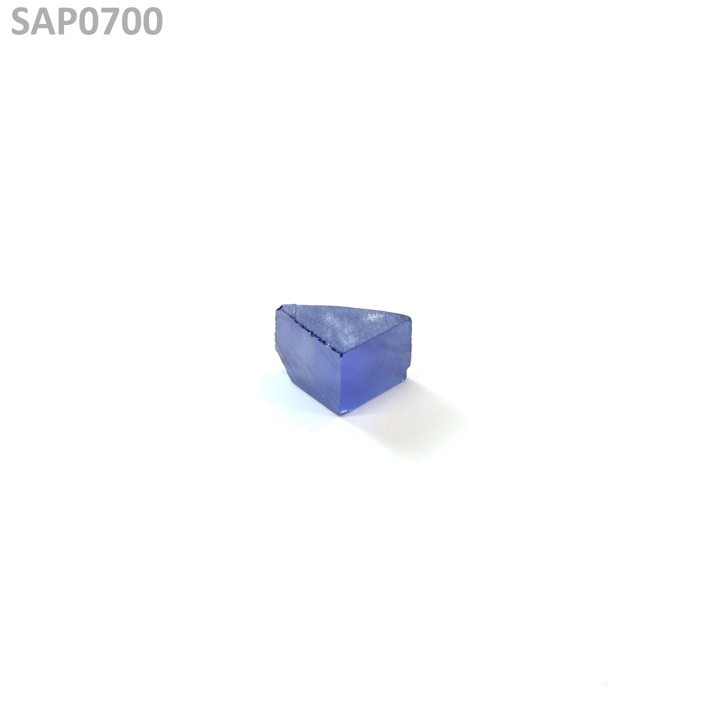 Medium Blue Czochralski Pulled Sapphire - Grade A - Faceting Rough