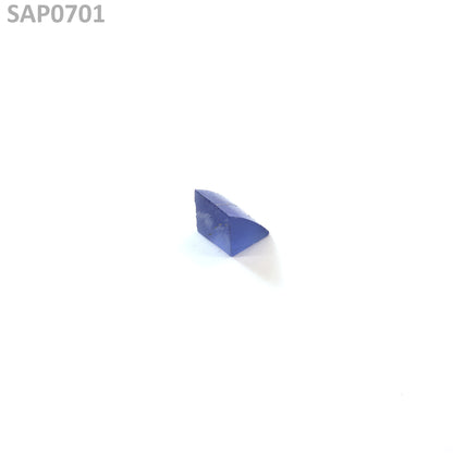 Medium Blue Czochralski Pulled Sapphire - Grade A - Faceting Rough