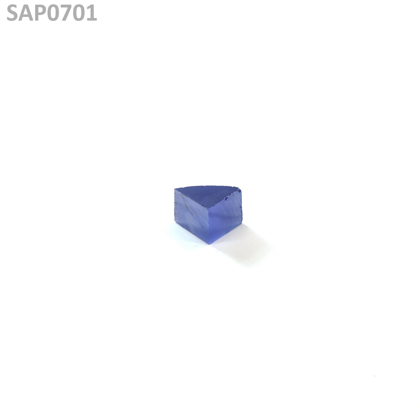 Medium Blue Czochralski Pulled Sapphire - Grade A - Faceting Rough