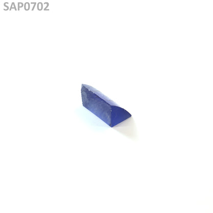 Medium Blue Czochralski Pulled Sapphire - Grade A - Faceting Rough