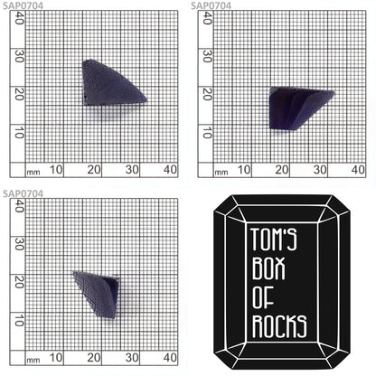 Medium Blue Czochralski Pulled Sapphire - Grade A - Faceting Rough