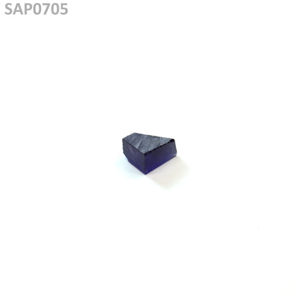 Medium Blue Czochralski Pulled Sapphire - Grade A - Faceting Rough