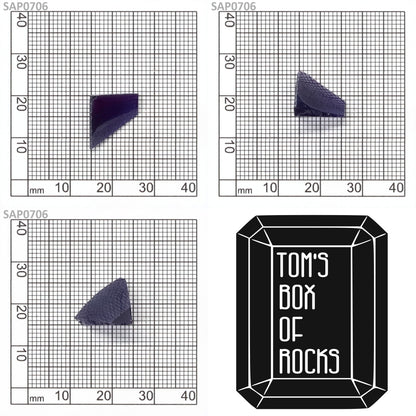 Medium Blue Czochralski Pulled Sapphire - Grade A - Faceting Rough