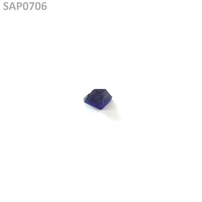 Medium Blue Czochralski Pulled Sapphire - Grade A - Faceting Rough