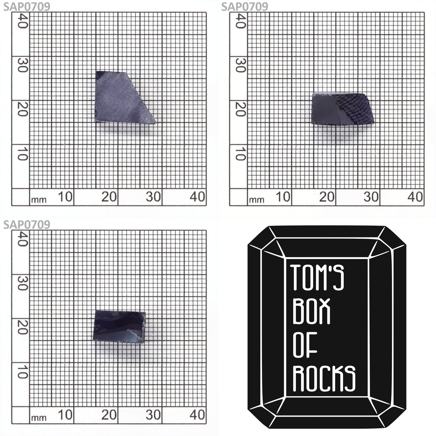 Medium Blue Czochralski Pulled Sapphire - Grade A - Faceting Rough