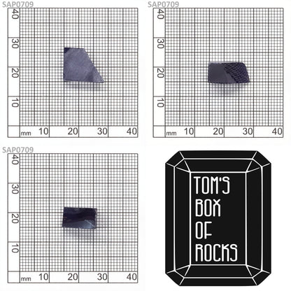 Medium Blue Czochralski Pulled Sapphire - Grade A - Faceting Rough