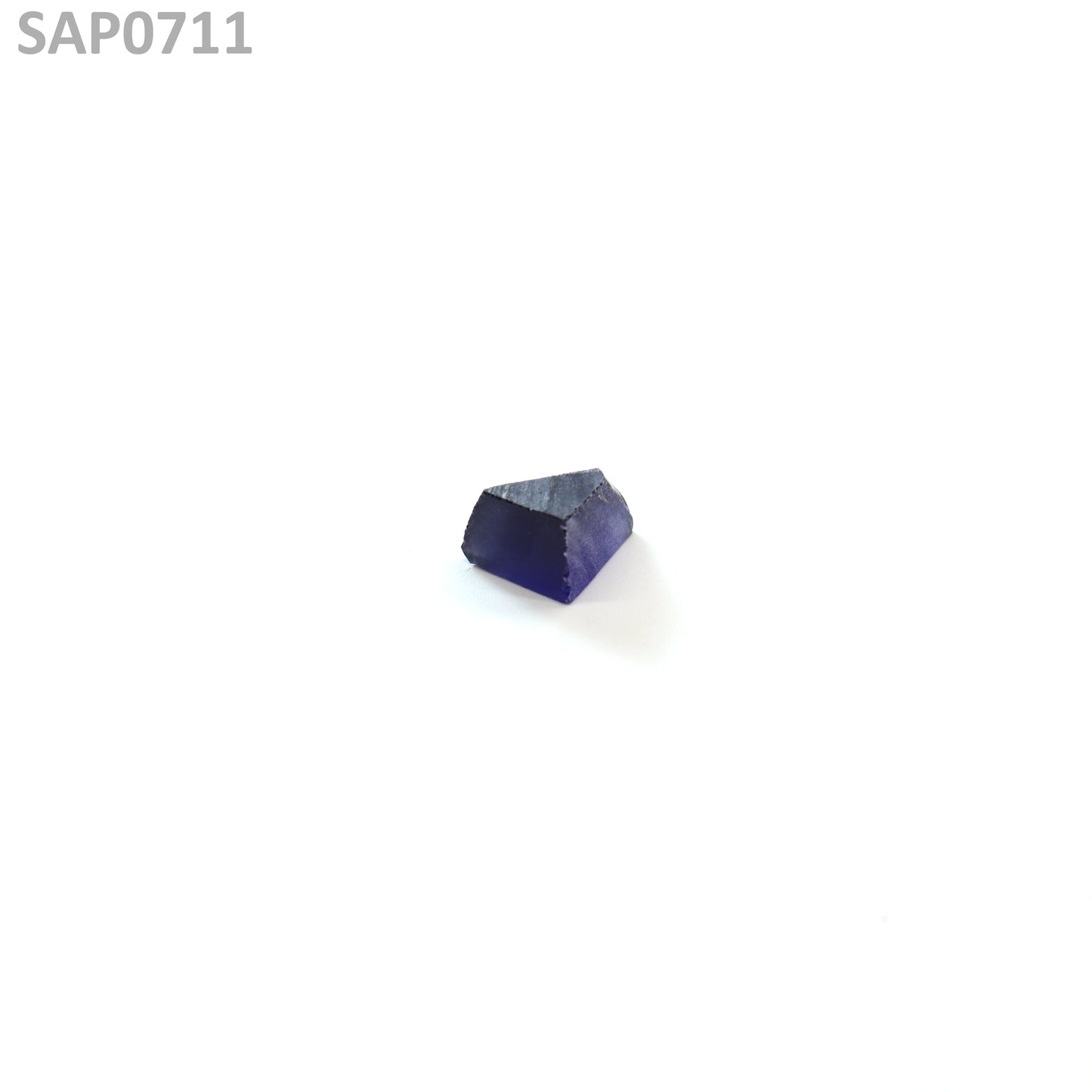 Medium Blue Czochralski Pulled Sapphire - Grade A - Faceting Rough