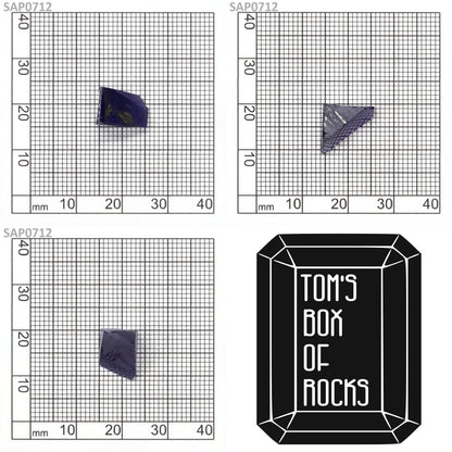 Medium Blue Czochralski Pulled Sapphire - Grade A - Faceting Rough