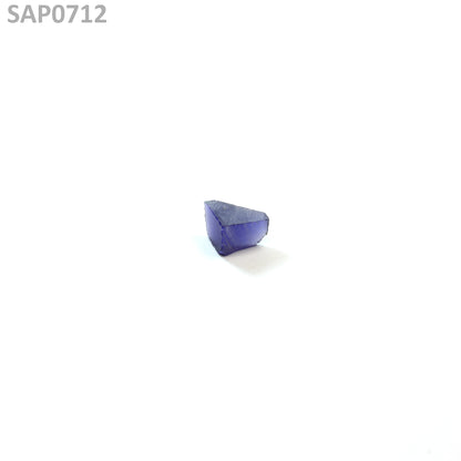 Medium Blue Czochralski Pulled Sapphire - Grade A - Faceting Rough