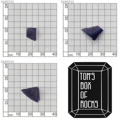 Medium Blue Czochralski Pulled Sapphire - Grade A - Faceting Rough