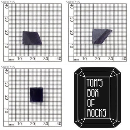 Medium Blue Czochralski Pulled Sapphire - Grade A - Faceting Rough