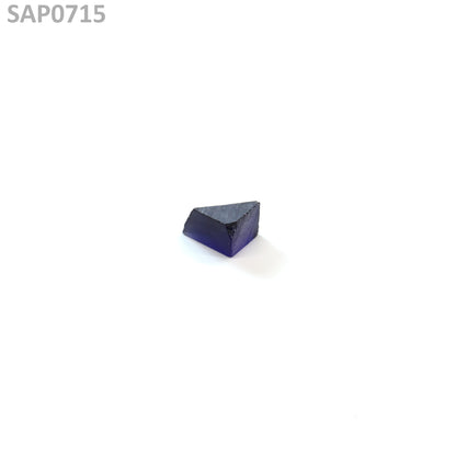 Medium Blue Czochralski Pulled Sapphire - Grade A - Faceting Rough