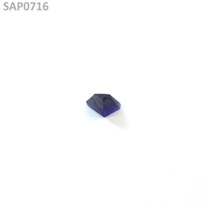Medium Blue Czochralski Pulled Sapphire - Grade A - Faceting Rough