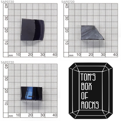 Medium Blue Czochralski Pulled Sapphire - Grade A - Faceting Rough