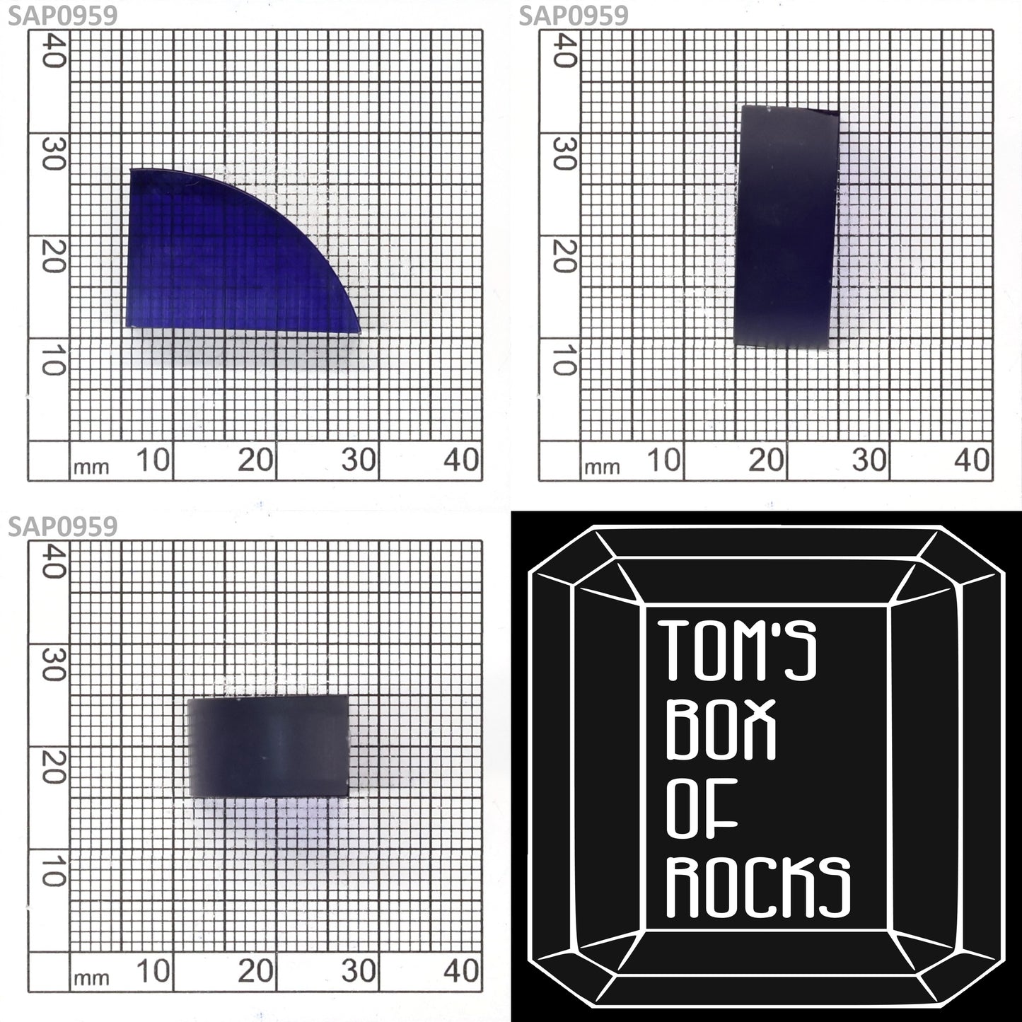 Medium Blue Sapphire : SAP0959