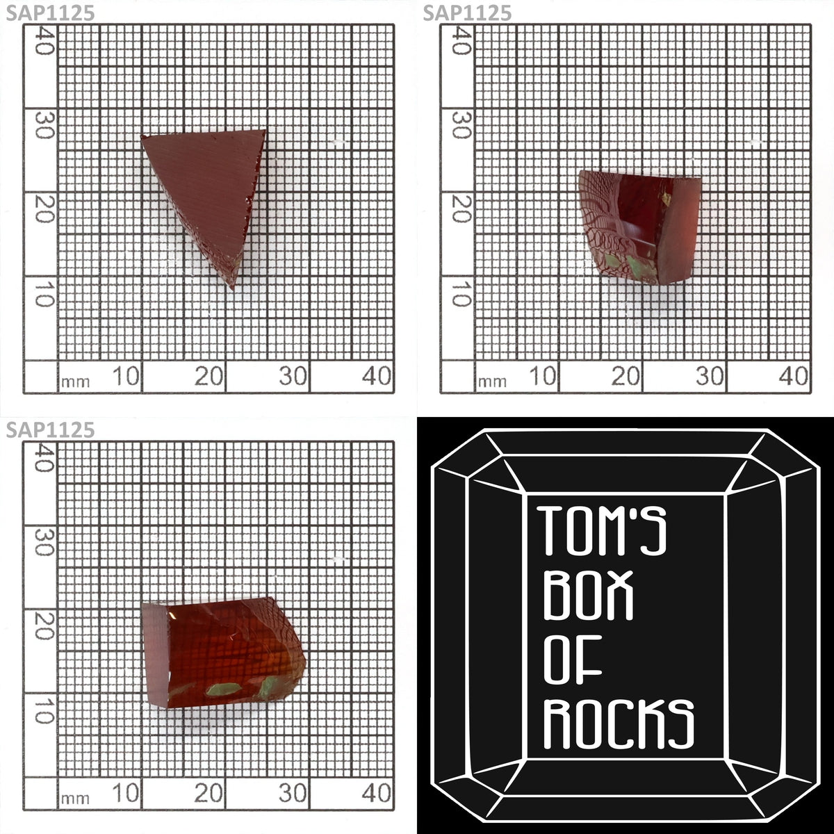 Blood Orange Sapphire : SAP1125