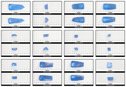 Aquamarine Light Blue #104 Lab Created Spinel Faceting Rough for Gem Cutting - Various Sizes