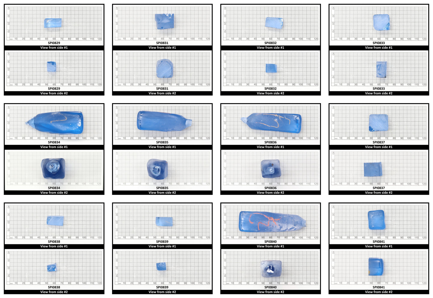 Aquamarine Light Blue #104 Lab Created Spinel Faceting Rough for Gem Cutting - Various Sizes